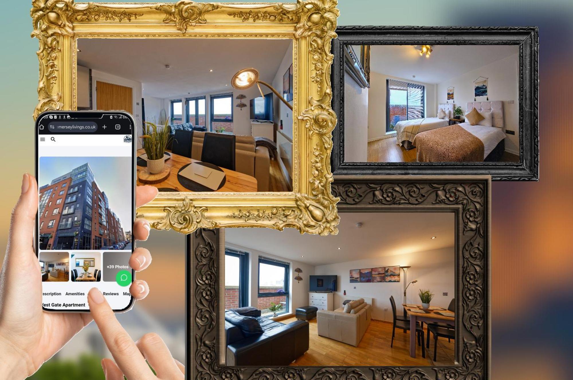 Sidemersey Livings- Convenient 1-Bedroom Flat With A View, Central Liverpool Exterior photo